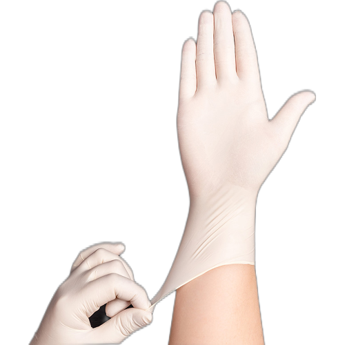 Disposable latex gloves